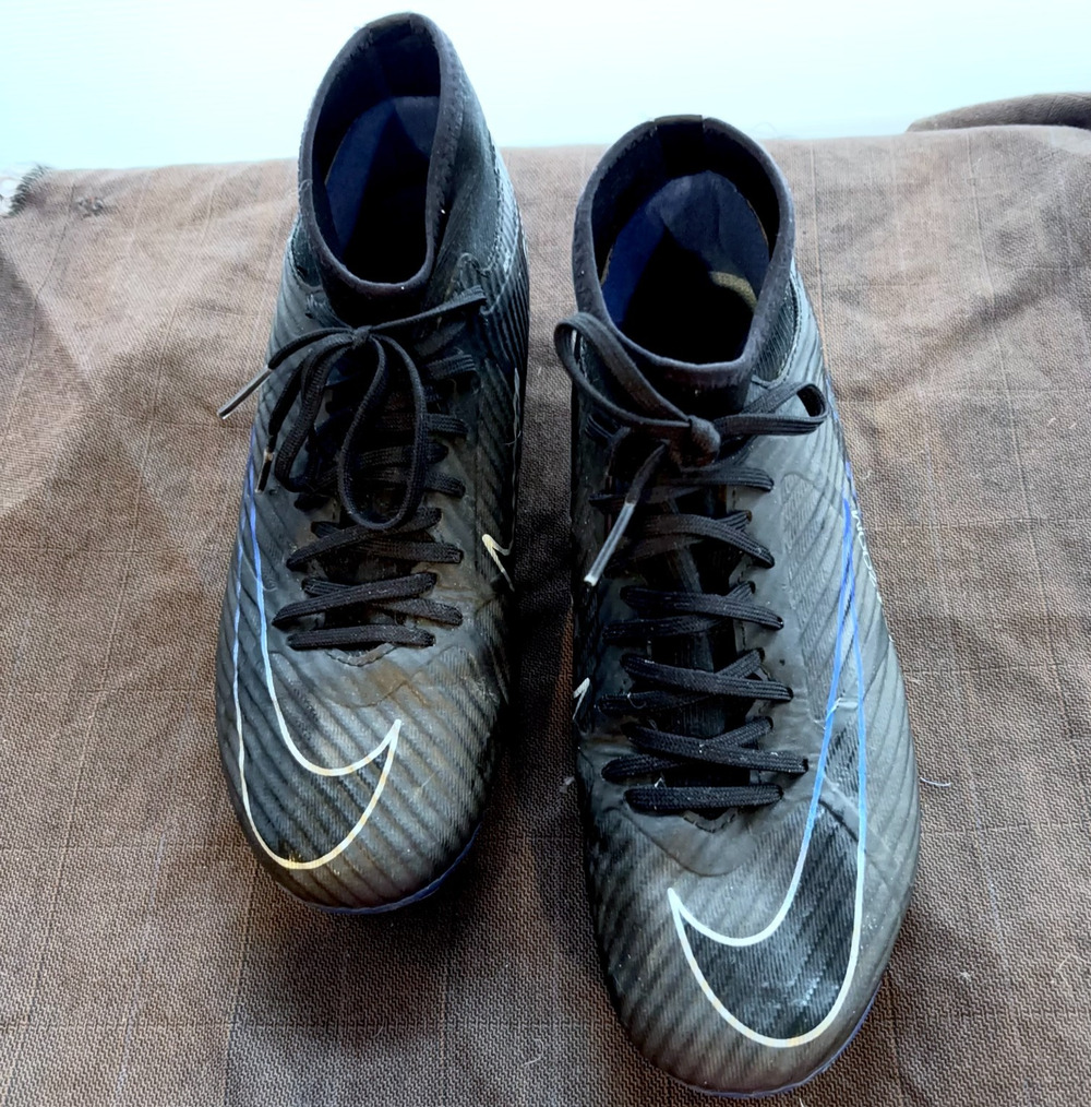 Nike Mercurial Superfly 9 Academy FG/MG Cleats Mens 7 Black Blue DJ5625